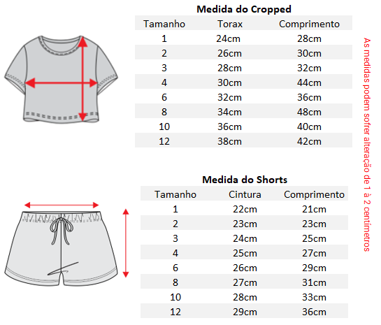 Tabela de Medidas